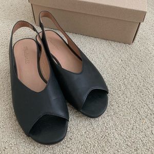 Madewell Peep Toe Slingback Sandals